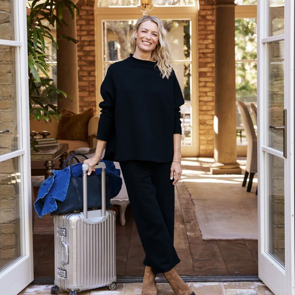 Frank and Eileen Fleece Aspen Travel Set, Black, Size M